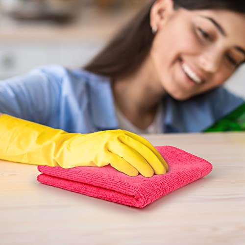50 Pieces Microfiber Cloths,Super Abosorbent Cleaning Rags for Home,Ki ...