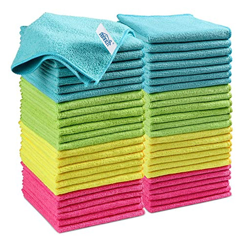 HOMEXCEL Microfiber Towels for Car,Premium Cleaning Cloth Lint Free,Scratch  Free,Strong Water Absorption,Car Washing Drying Towel for Household,Auto